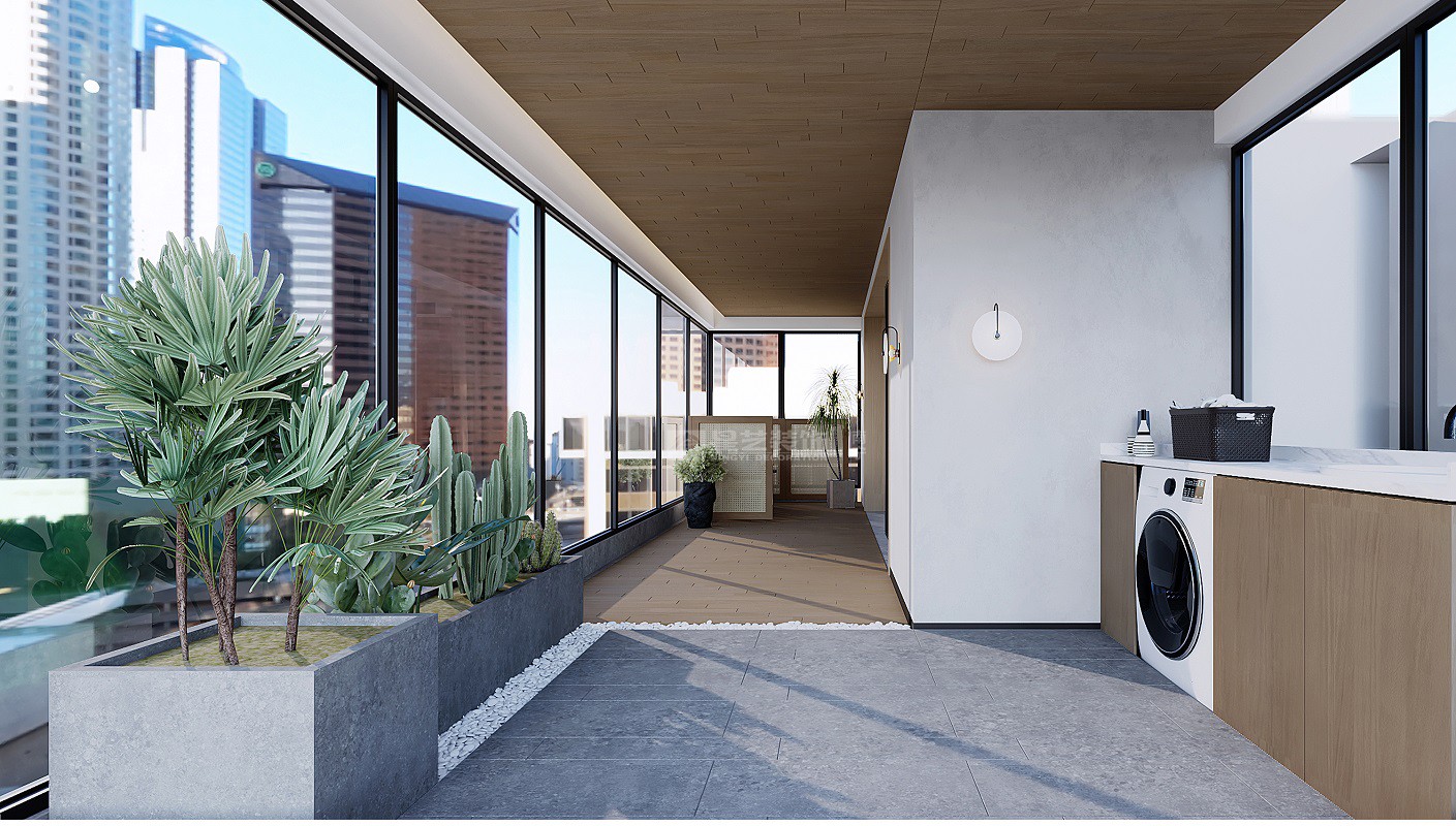 春江明月230平現(xiàn)代風(fēng)格陽(yáng)臺(tái)裝修效果圖