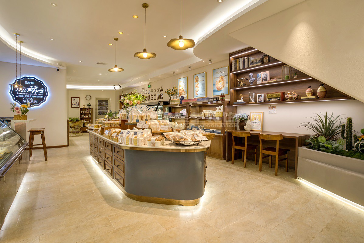 9度緣蛋糕店120平裝修詫寂風