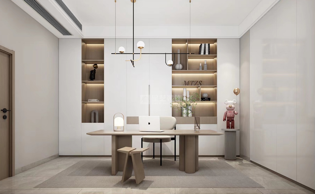 江南院子280平現(xiàn)代風格書房裝修效果圖