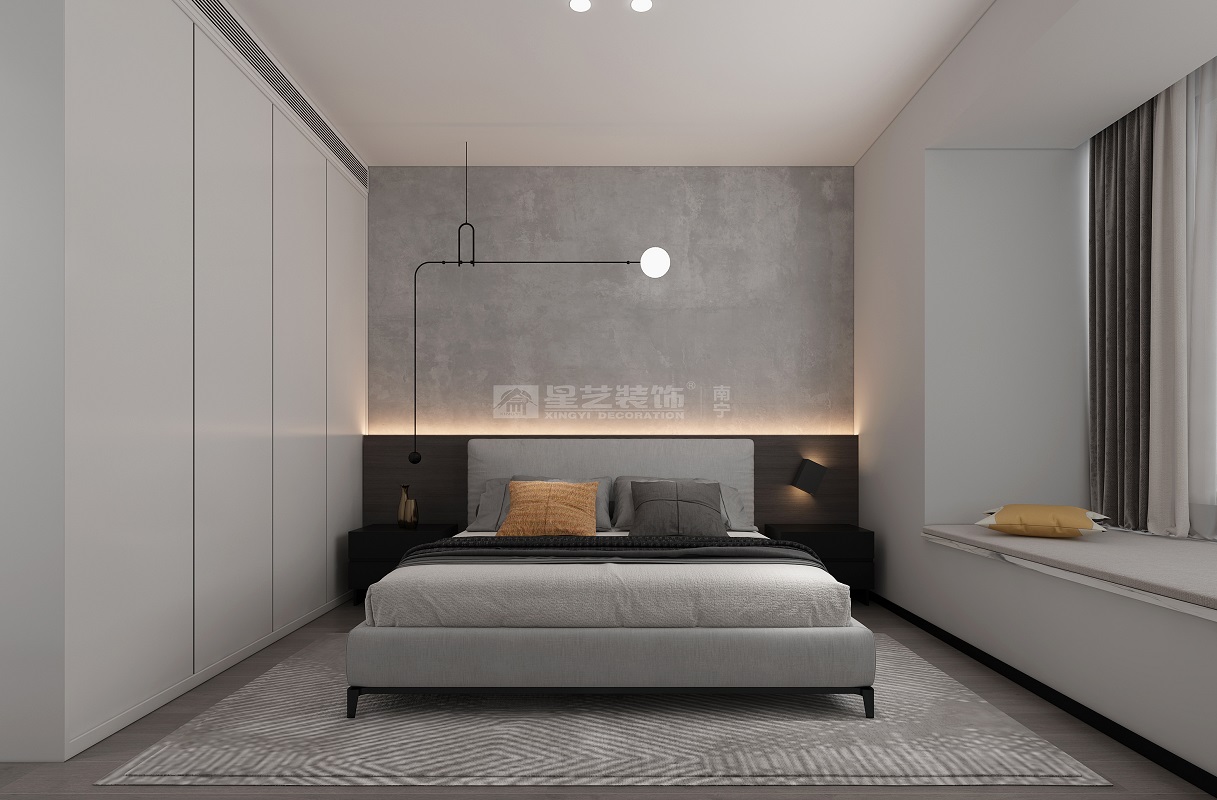 翡翠時光128平現(xiàn)代風(fēng)格臥室裝修效果圖