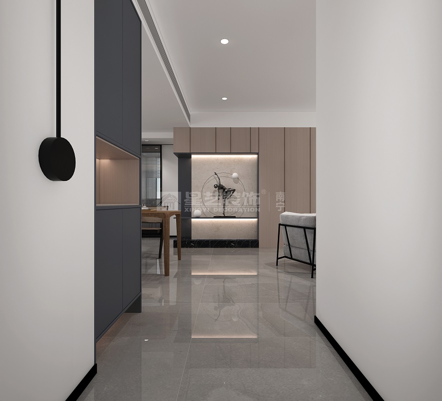 翡翠時光128平現(xiàn)代風(fēng)格玄關(guān)裝修效果圖