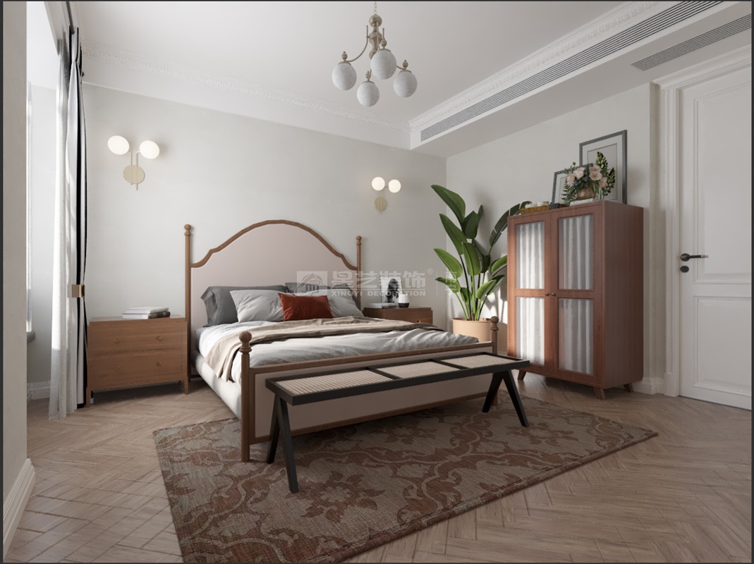 名門(mén)天境134平法式風(fēng)格臥室裝修效果圖