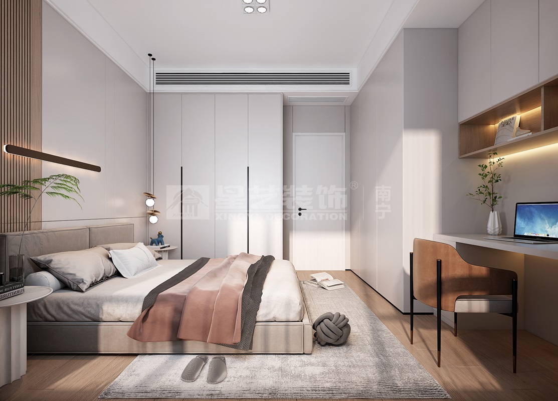 建發(fā)印月350平現(xiàn)代風格臥室裝修效果圖