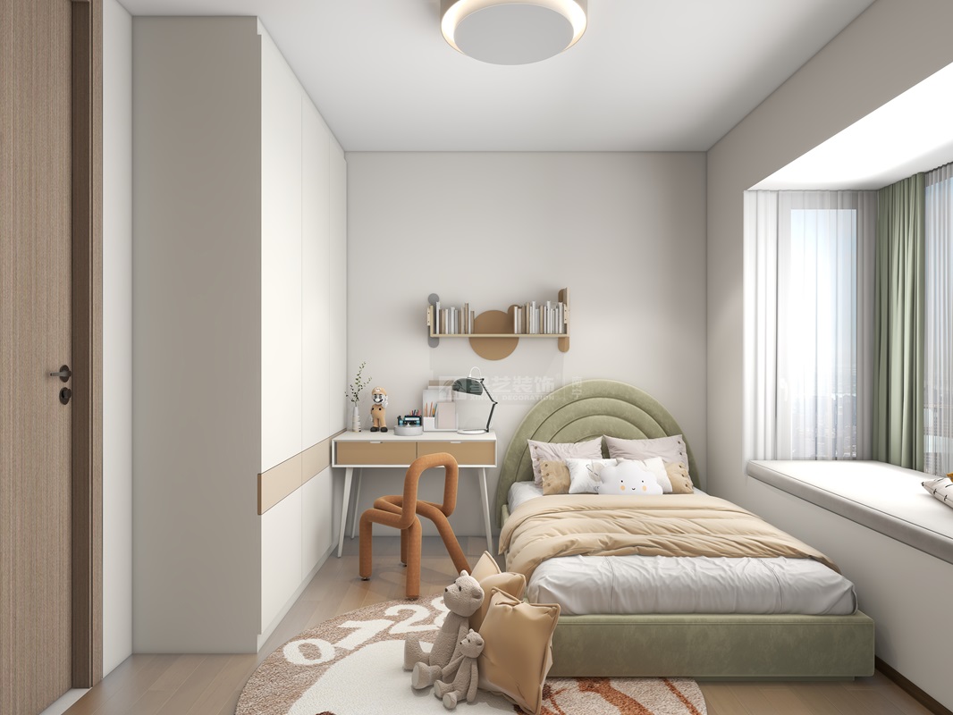 天悅臺(tái)130平現(xiàn)代奶油風(fēng)兒童房裝修效果圖