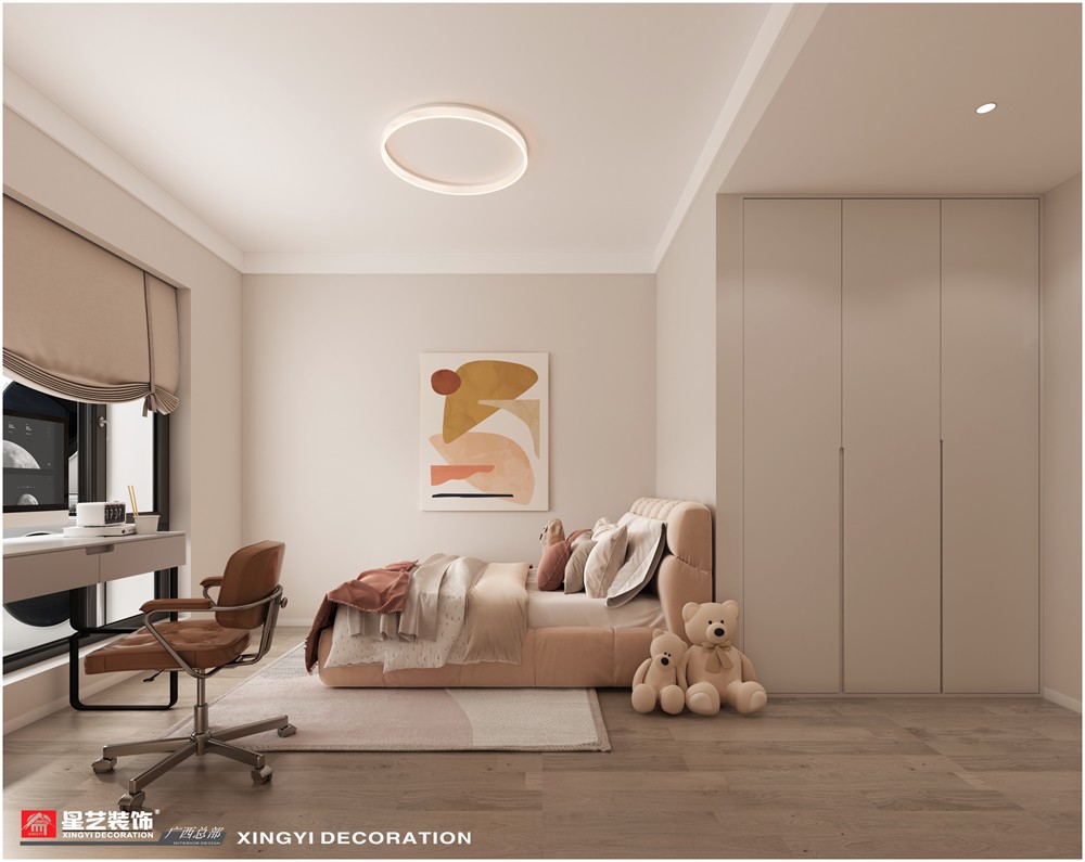 光明城市118平現代簡約兒童房裝修效果