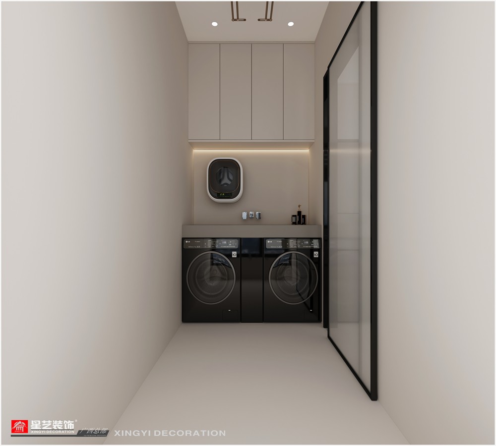 青山府210平現(xiàn)代簡(jiǎn)約生活陽臺(tái)裝修效果