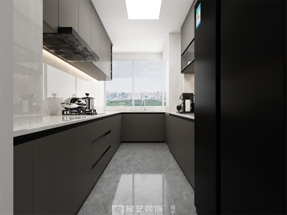 春江明月142平現(xiàn)代簡約廚房裝修效果