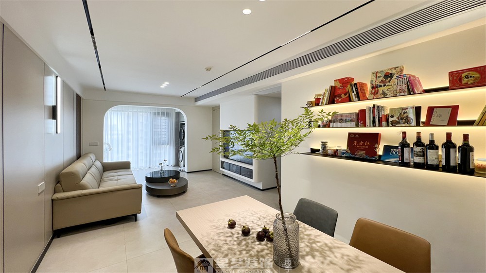 錦繡銘城80平現代簡約餐廳裝修完工實景