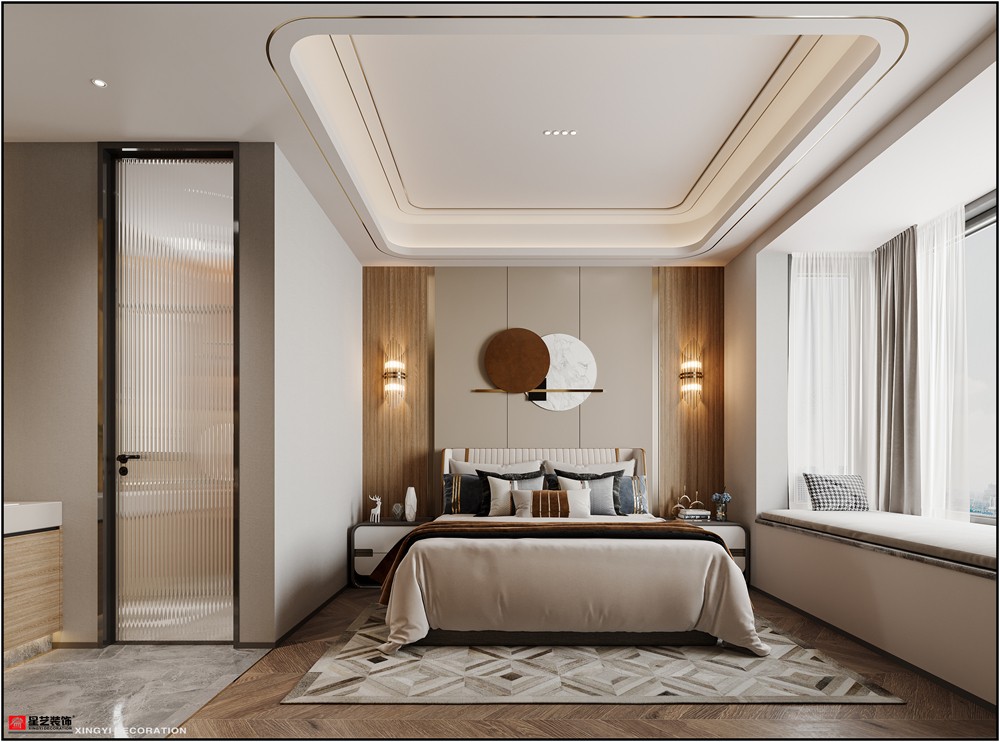 建發(fā)五象印月167平現(xiàn)代簡(jiǎn)約臥室裝修效果圖