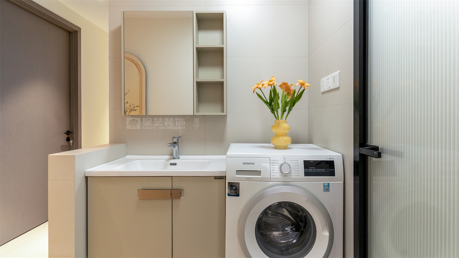 華潤(rùn)西園悅府118平法式衛(wèi)生間裝修完工實(shí)景圖