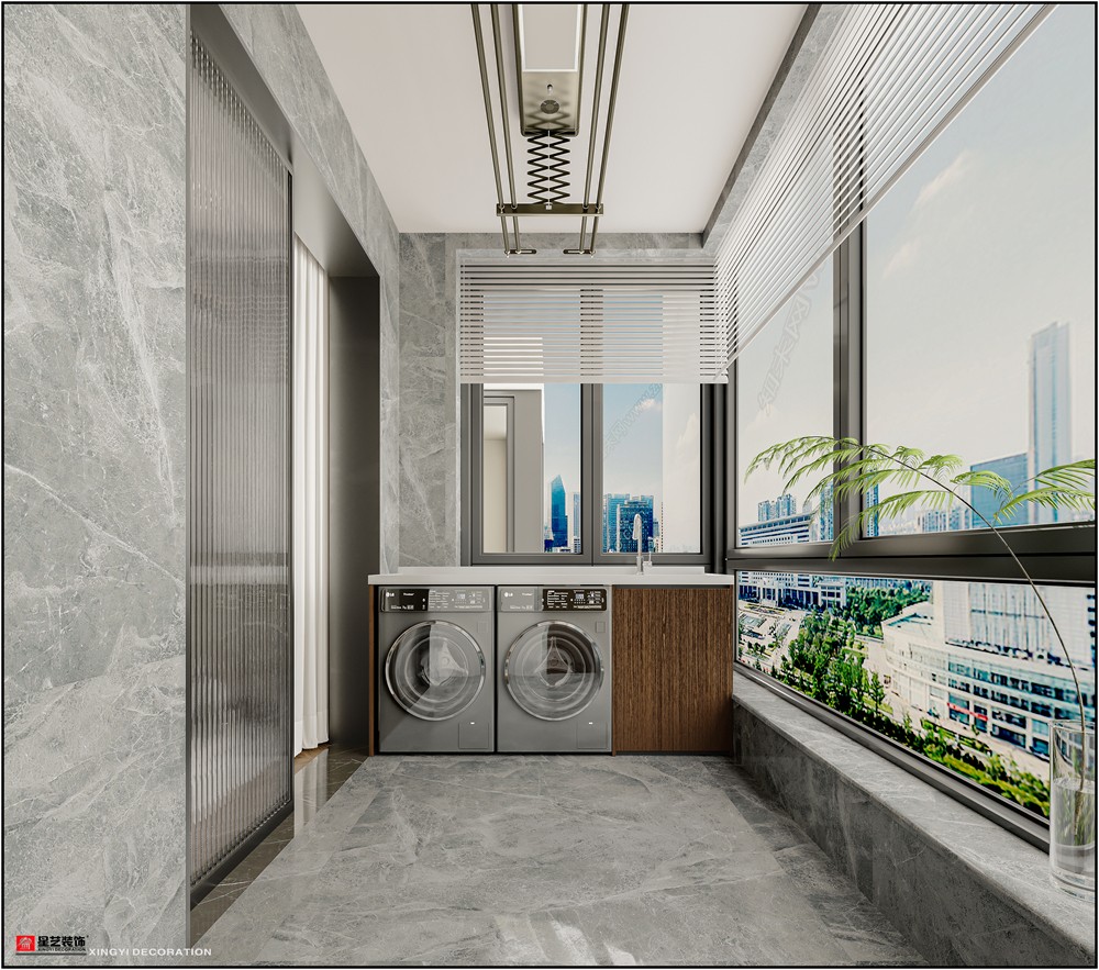 建發(fā)五象印月167平現(xiàn)代簡(jiǎn)約陽(yáng)臺(tái)裝修效果圖