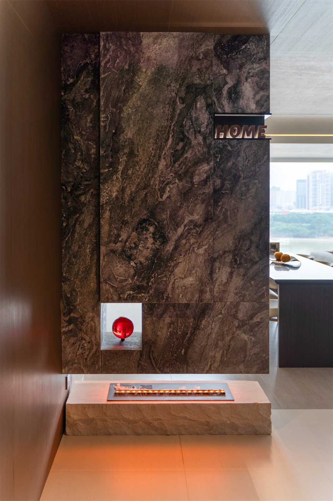 華潤西園悅府167平意式風(fēng)格入戶玄關(guān)裝修完工實景