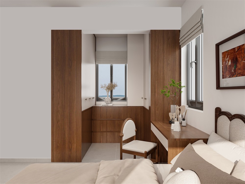 建工城140平現(xiàn)代風(fēng)格臥室裝修效果圖