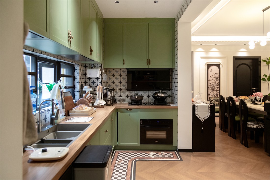 山漸青151平法式廚房裝修完工實景圖