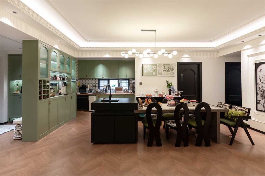 山漸青151平法式餐廳裝修完工實景圖