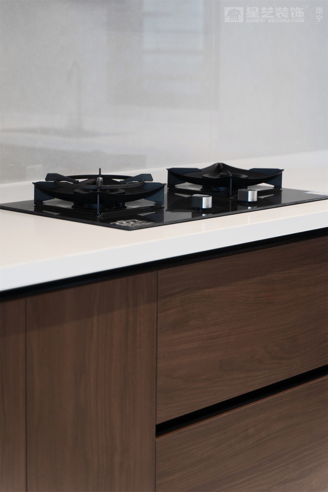 華潤西園潤府143平意式輕奢廚房裝修完工實(shí)景圖