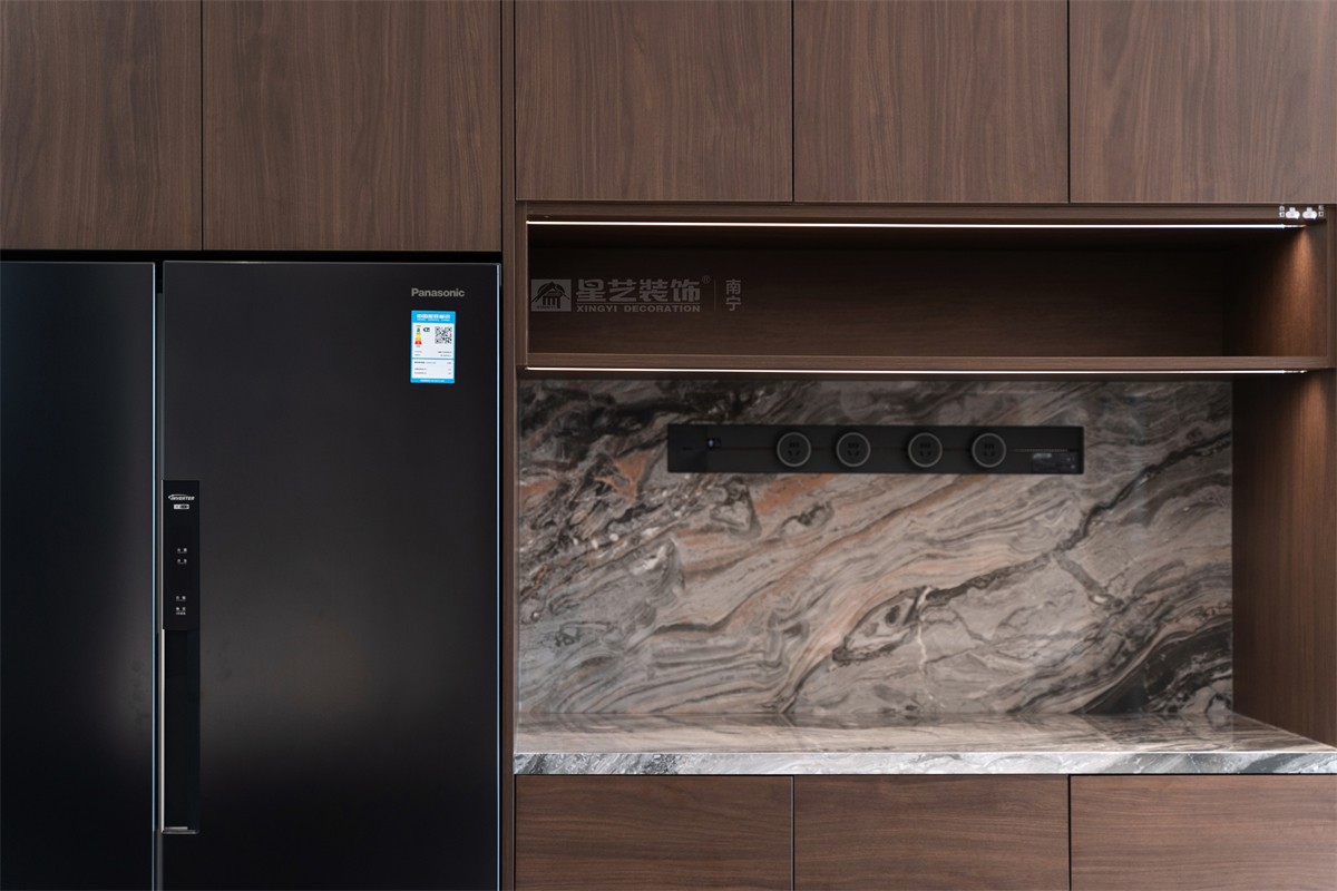 華潤西園潤府143平意式輕奢餐廳裝修完工實(shí)景圖