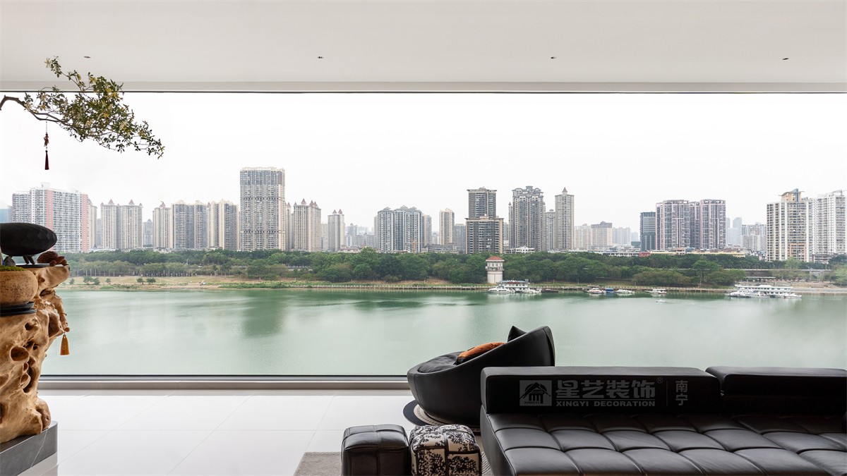 華潤西園潤府143平意式輕奢陽臺裝修完工實(shí)景圖