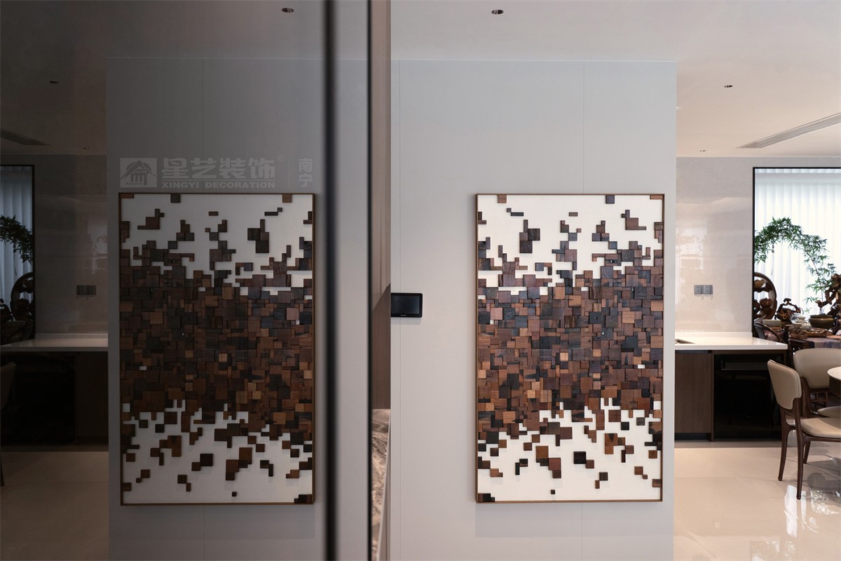 華潤西園潤府143平意式輕奢入戶裝修完工實(shí)景圖