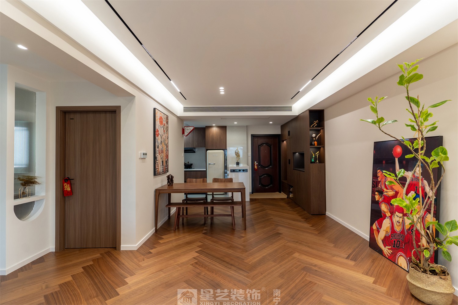 二中新民小區(qū)意式輕奢陽(yáng)臺(tái)裝修完工實(shí)景圖