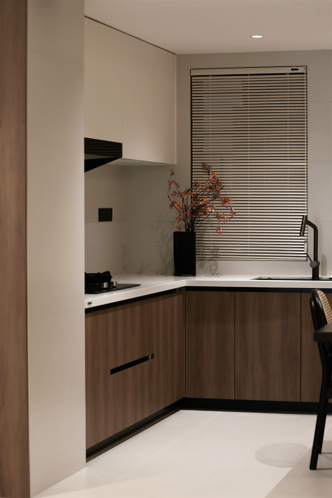 北投溪境119平中古風廚房裝修完工實景圖